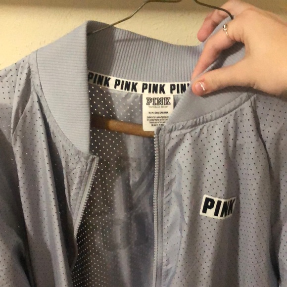 PINK Victoria's Secret Jackets & Blazers - Victoria secret/pink purple bomber jacket! :)